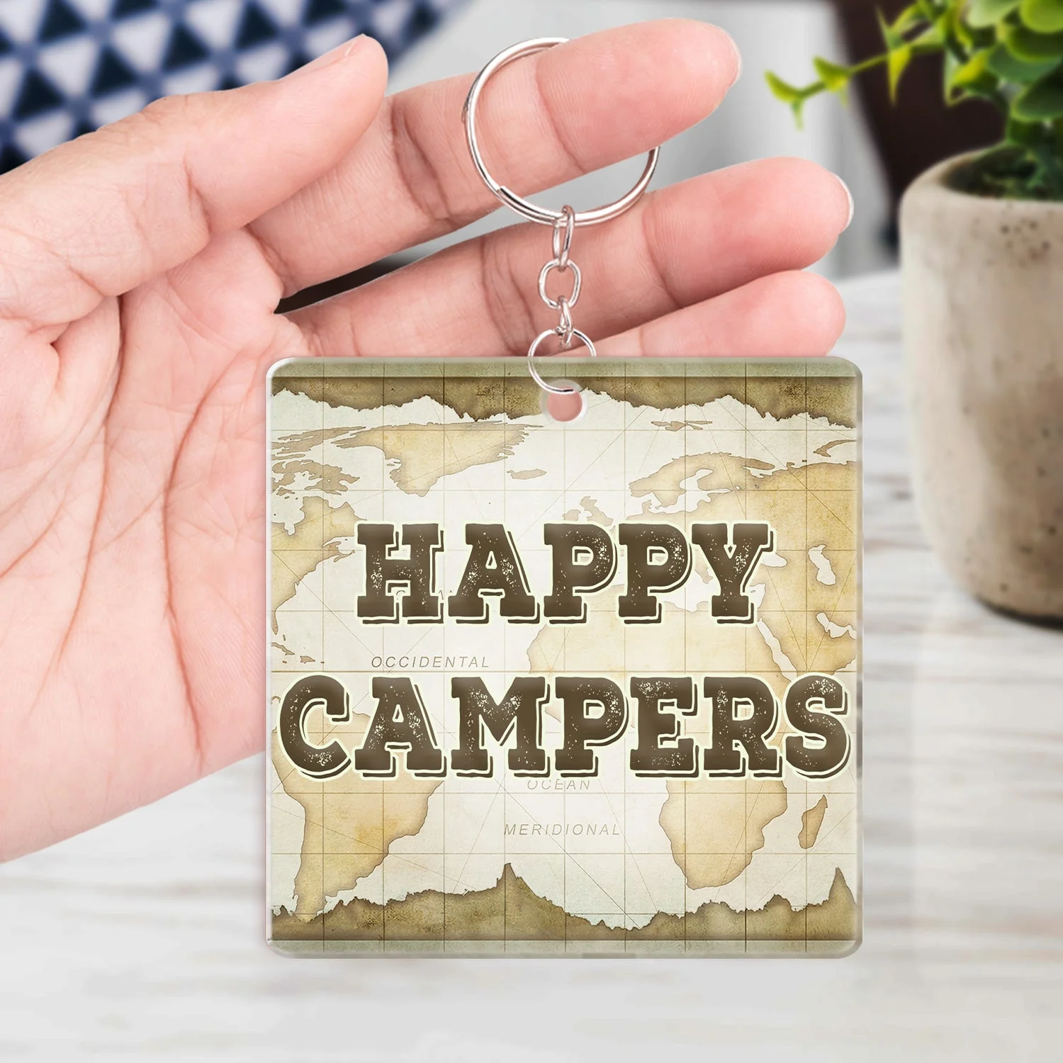 Keys To The Camper - Anniversary, Loving Gifts For Couples, Husband, Wife, Camping Lovers - Personalized Acrylic Keychain - Image 4