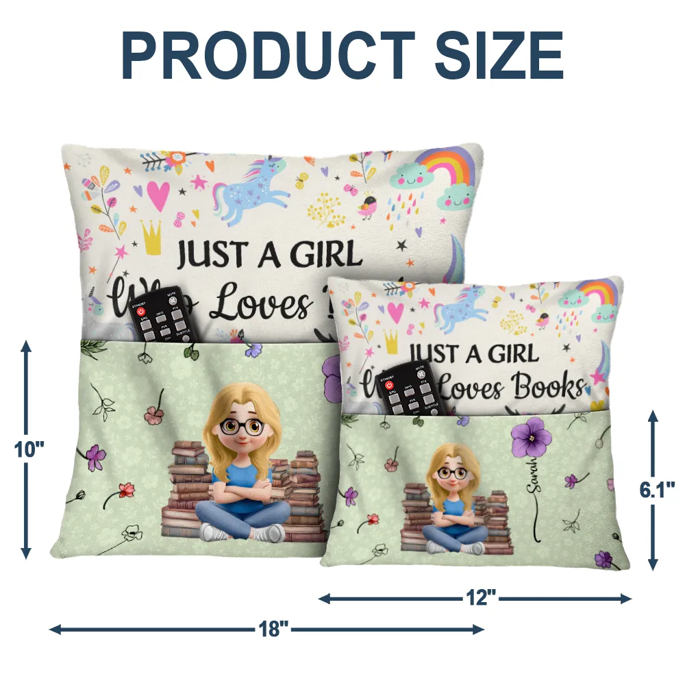 Kid Reading Pillow Birth Month Flower - Personalized Pocket Pillow - Image 5