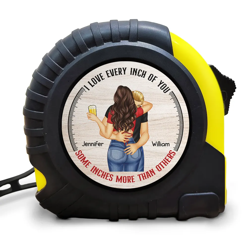 Kissing Couple Love Every Inch Of You - Personalized Tape Measure - Image 2