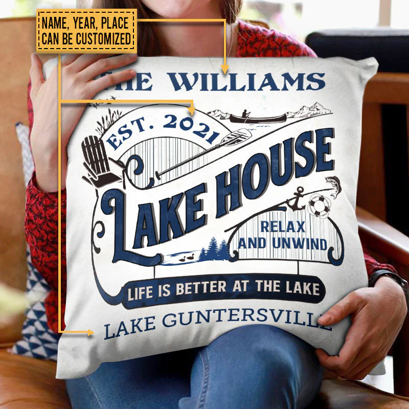 Lake House Life Is Better Custom Pillow - Image 4