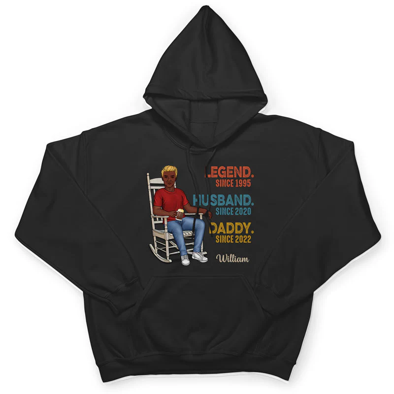 Legend Husband Daddy Grandpa - Father Gift - Personalized Custom T Shirt - Image 4