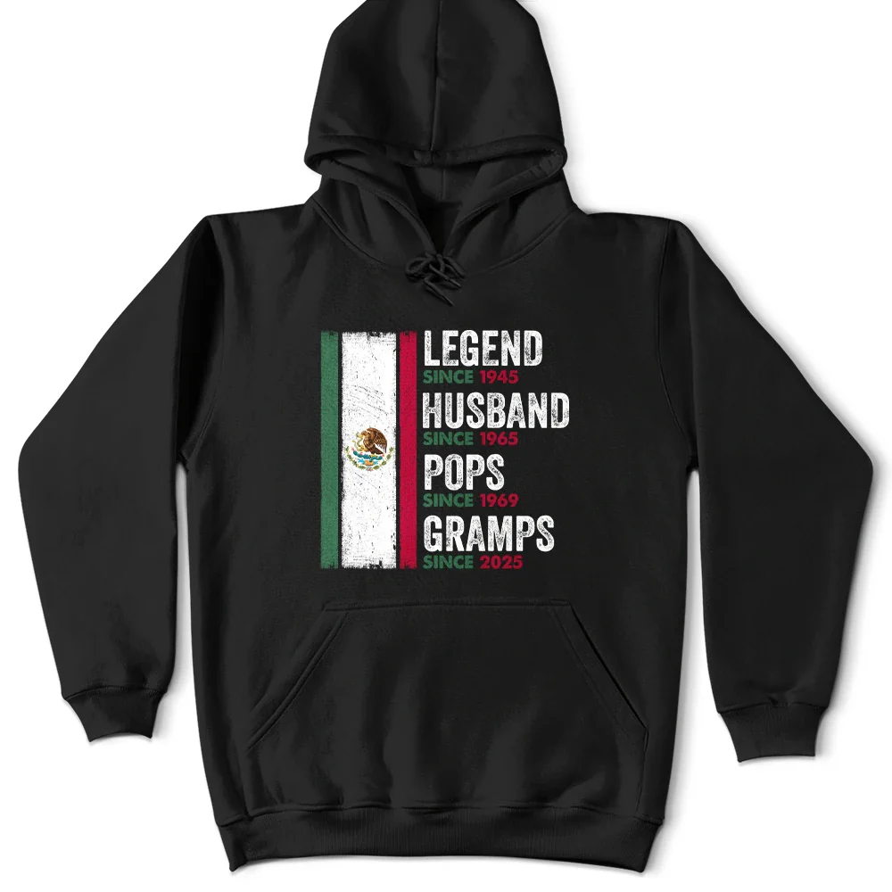 Legend Husband Papa Abuelo Mexican Father Grandfather - Personalized T Shirt - Image 4