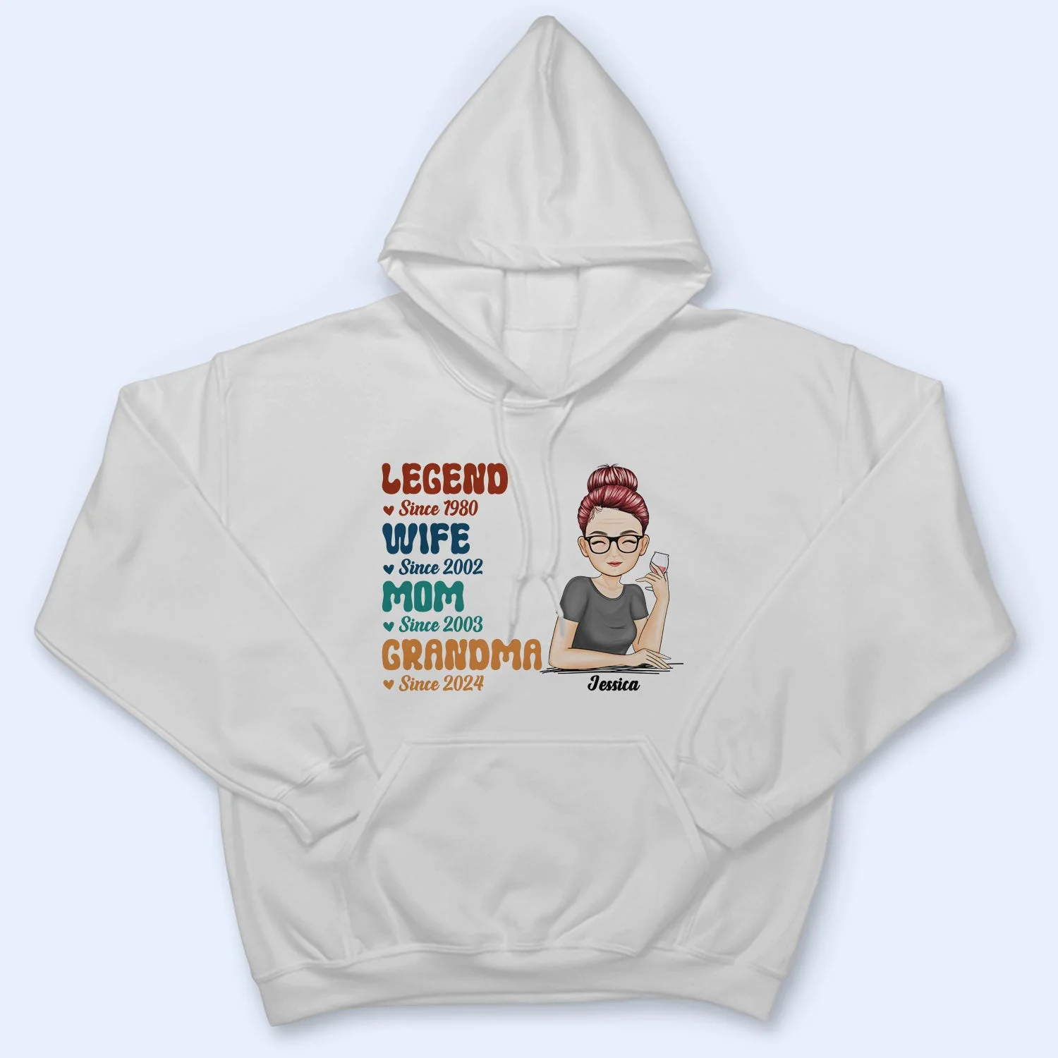 Legend Wife Mom - Gift For Mother - Personalized T Shirt - Image 4