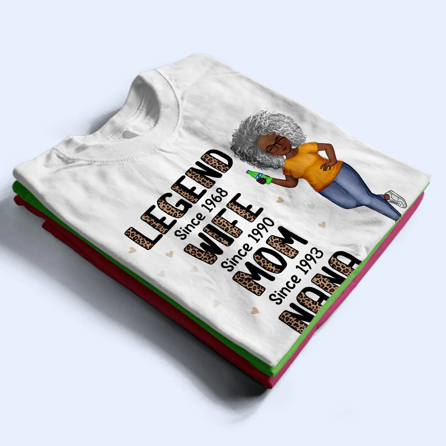 Legend Wife Mom Grandma - Gift For Mother And Grandmother - Personalized Custom T Shirt - Image 2