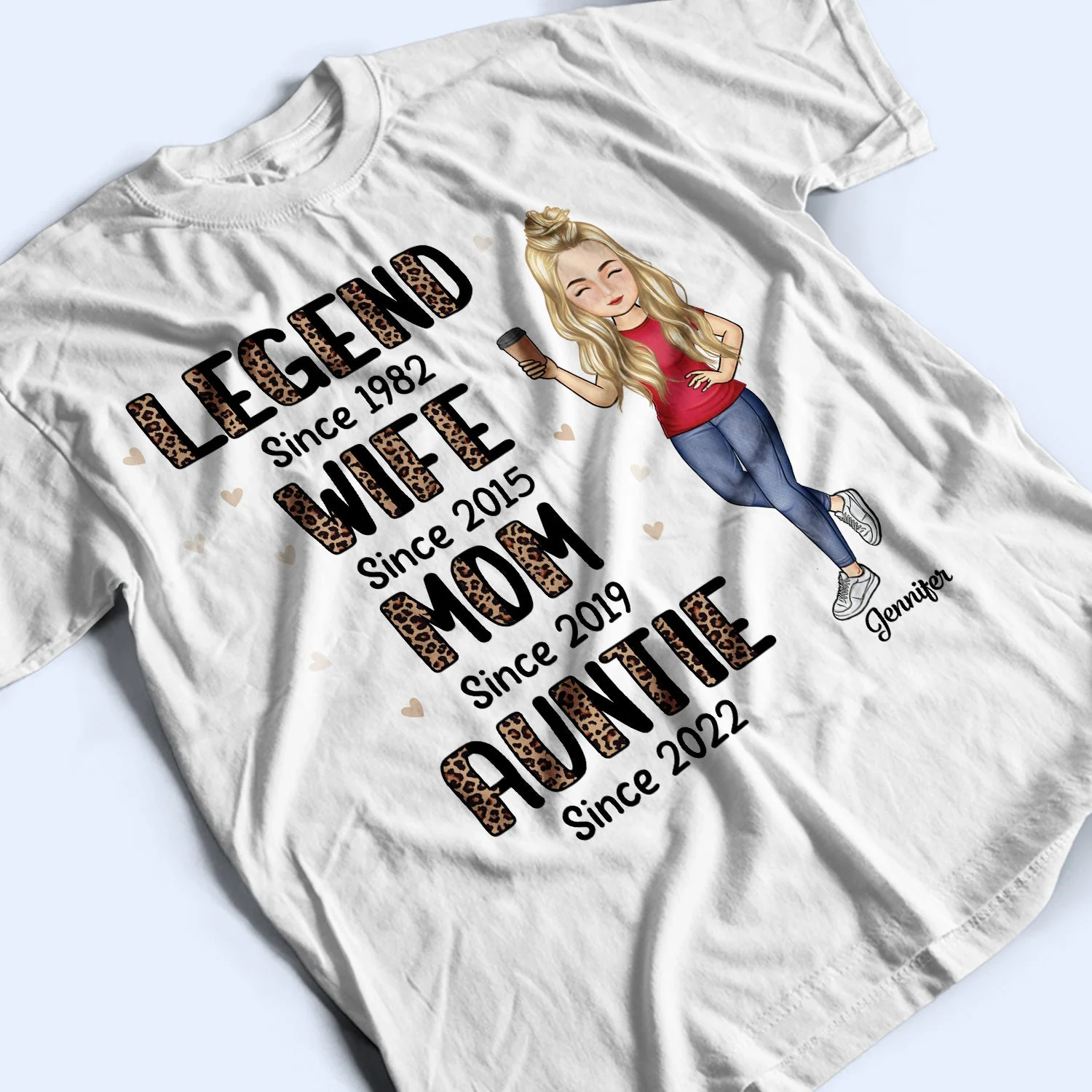 Legend Wife Mom Grandma - Gift For Mother And Grandmother - Personalized Custom T Shirt - Image 3