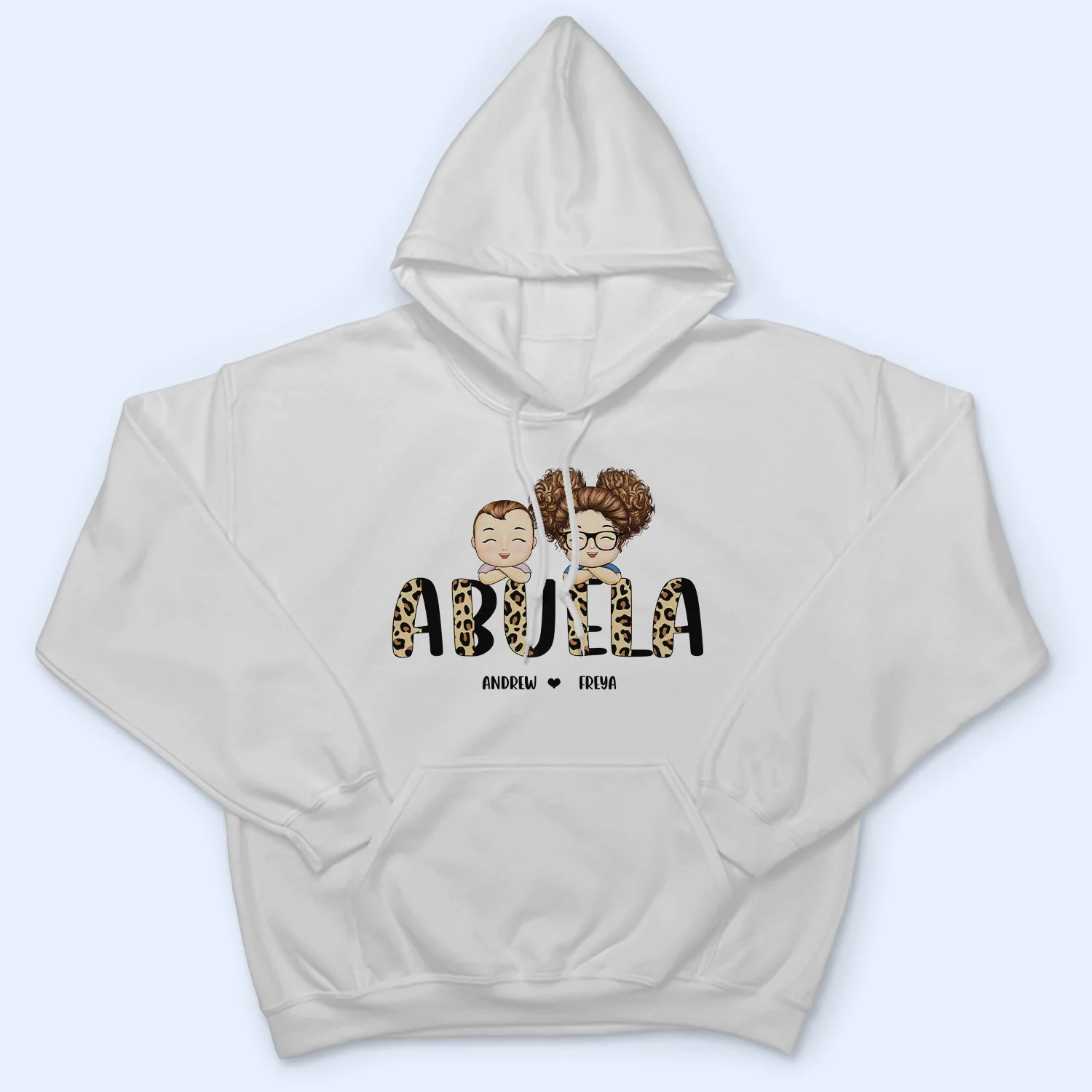 Leopard Nana Title - Birthday, Loving Gift For Mom, Mother, Mama, Grandma, Grandmother - Personalized Custom T Shirt - Image 4