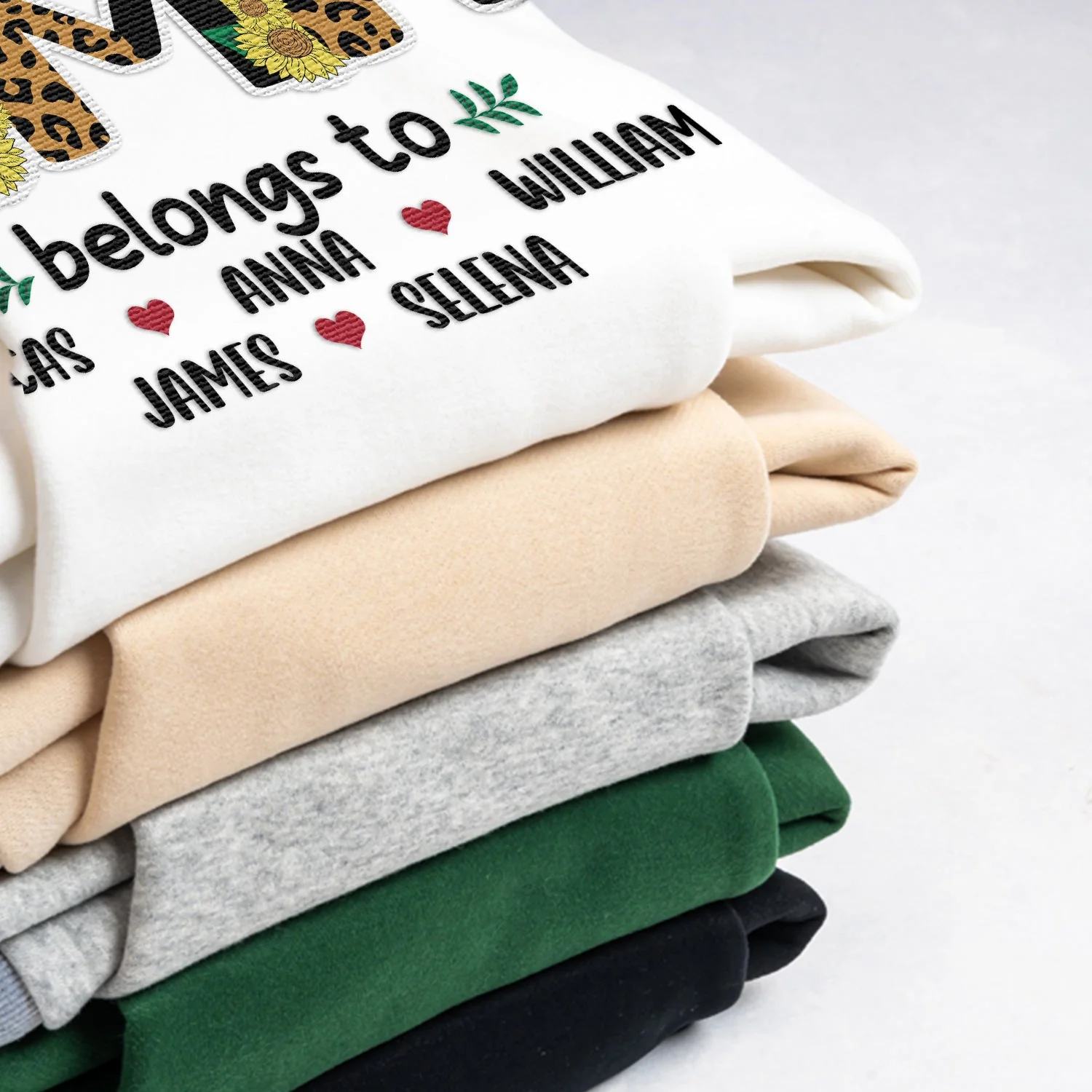Leopard Title - Birthday, Loving Gift For Nana, Grandma, Mom, Mum, Mother - Personalized Embroidered Sweatshirt - Image 4
