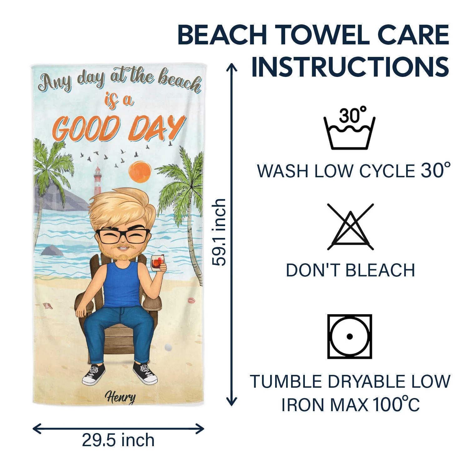 Life Is Better At The Beach - Gift For Her, Him, Besties, Family - Personalized Custom Beach Towel - Image 6