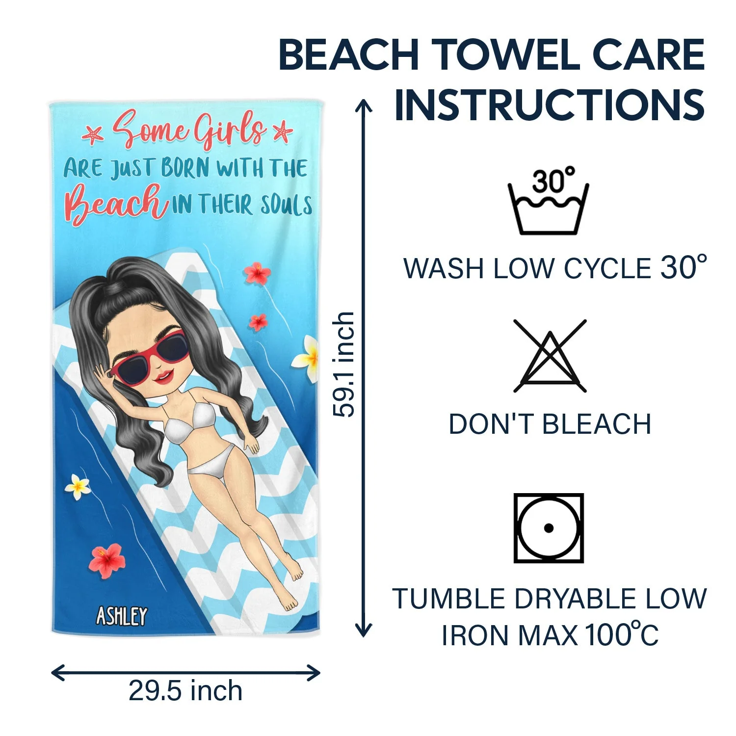 Life Is Better At The Beach Summer Vibes - Gift For Him, Her, Yourself, Girlfriend, Boyfriend, BFF Best Friends, Traveling Lovers - Personalized Custom Beach Towel - Image 6