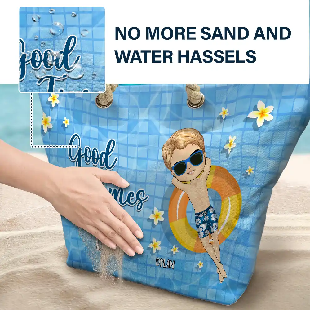 Life Is Better At The Beach Summer Vibes - Personalized Beach Bag - Image 6