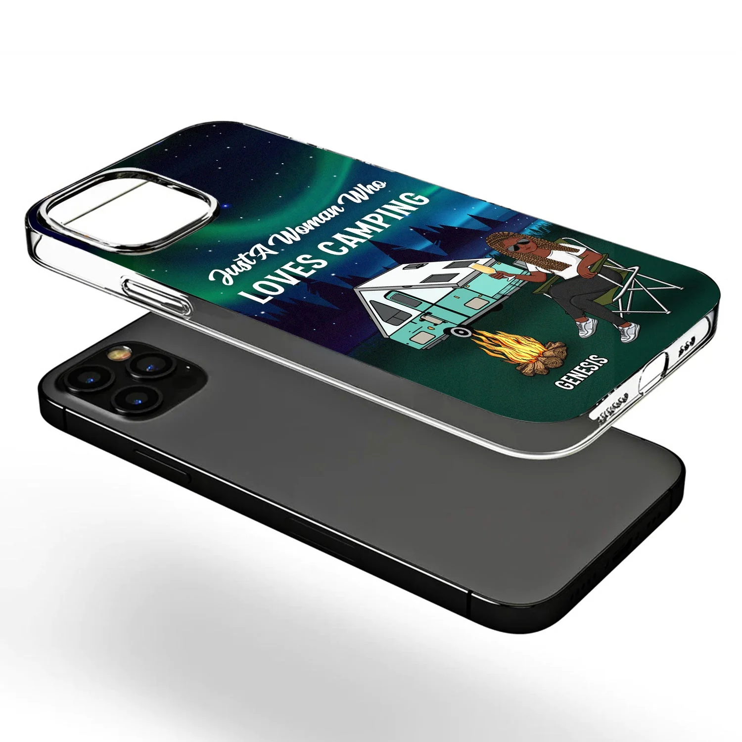 Life Is Better By The Campfire - Gift For Camping Lovers - Personalized Clear Phone Case - Image 3