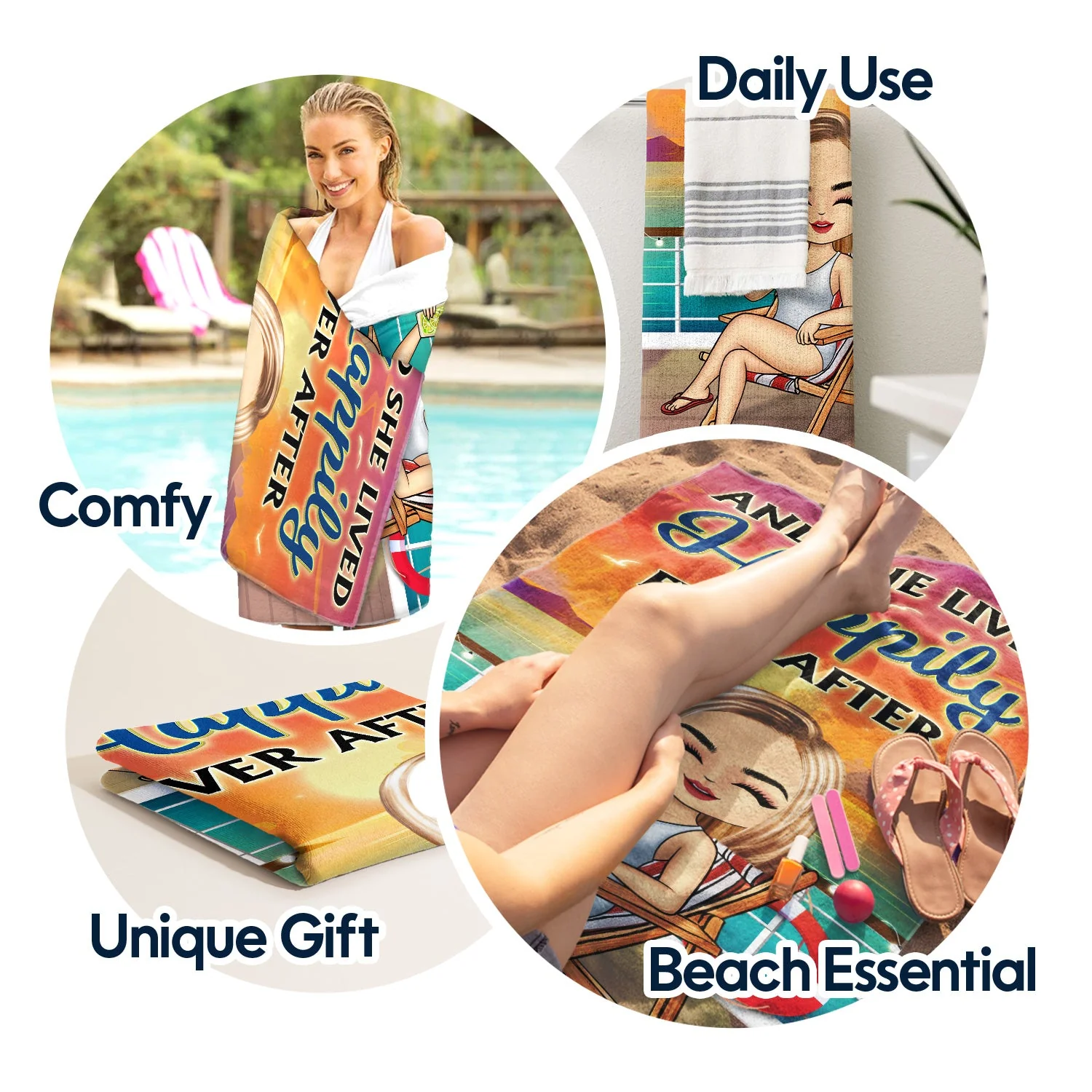 Life Is Better On A Cruise - Vacation, Birthday, Funny Gift For Cruising Lovers, Traveling Lovers - Personalized Beach Towel - Image 5