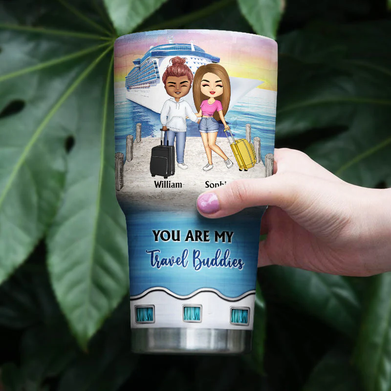 Life Is Better On A Cruise With Best Friends - Gift For BFF, Sisters - Personalized Custom 30 Oz Tumbler - Image 4