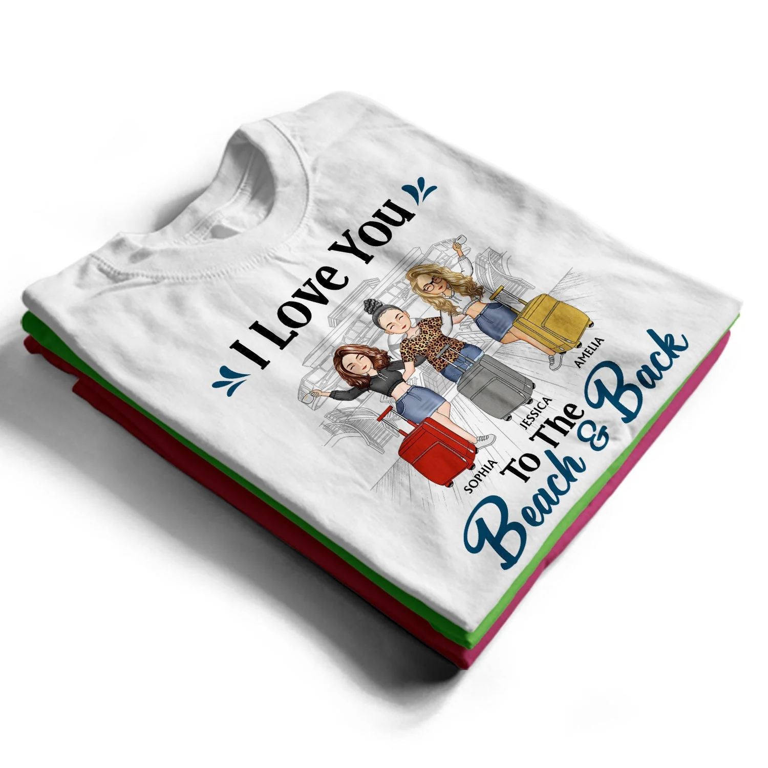 Life Is Better On A Cruise With Best Friends - Gift For Travel Lovers - Personalized Custom T Shirt - Image 2