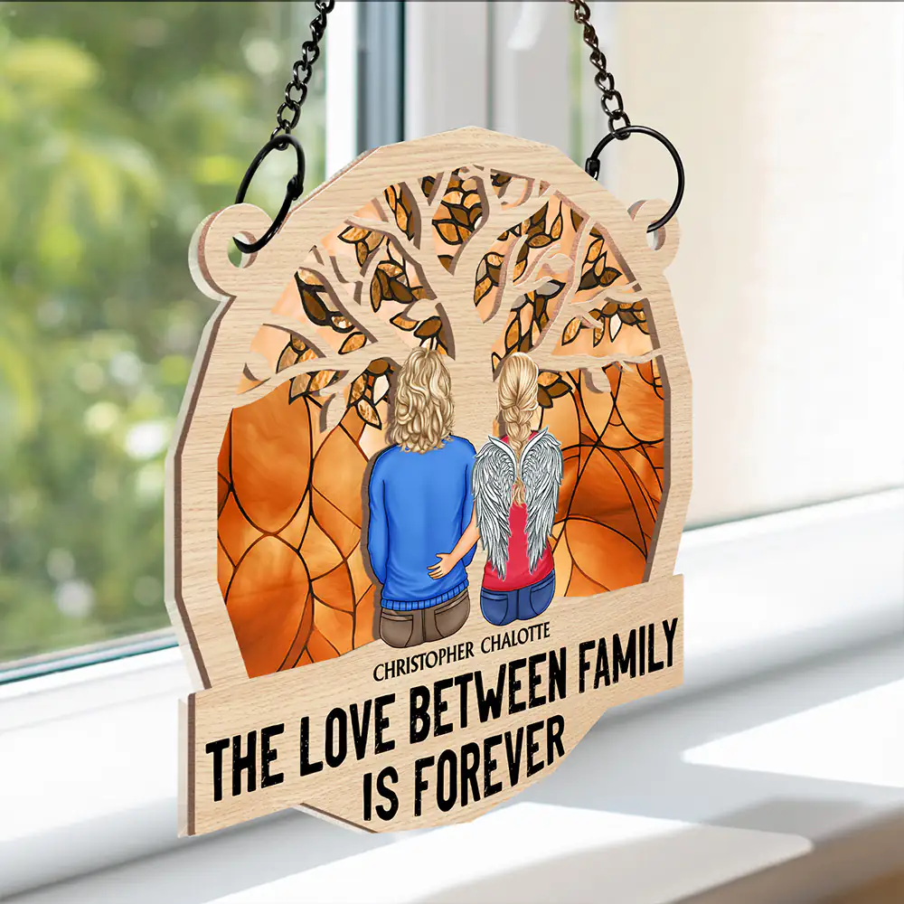 Life Is Better With Family - Personalized Window Hanging Suncatcher Ornament - Image 3