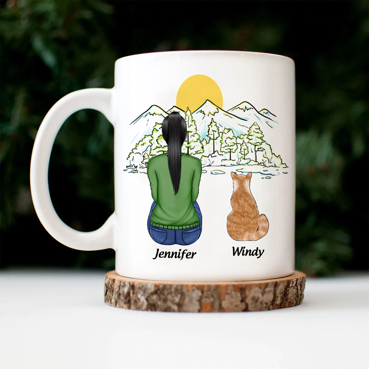 Life Is Better With The Cats - Gift For Cat Lovers - Personalized Mug - Image 3