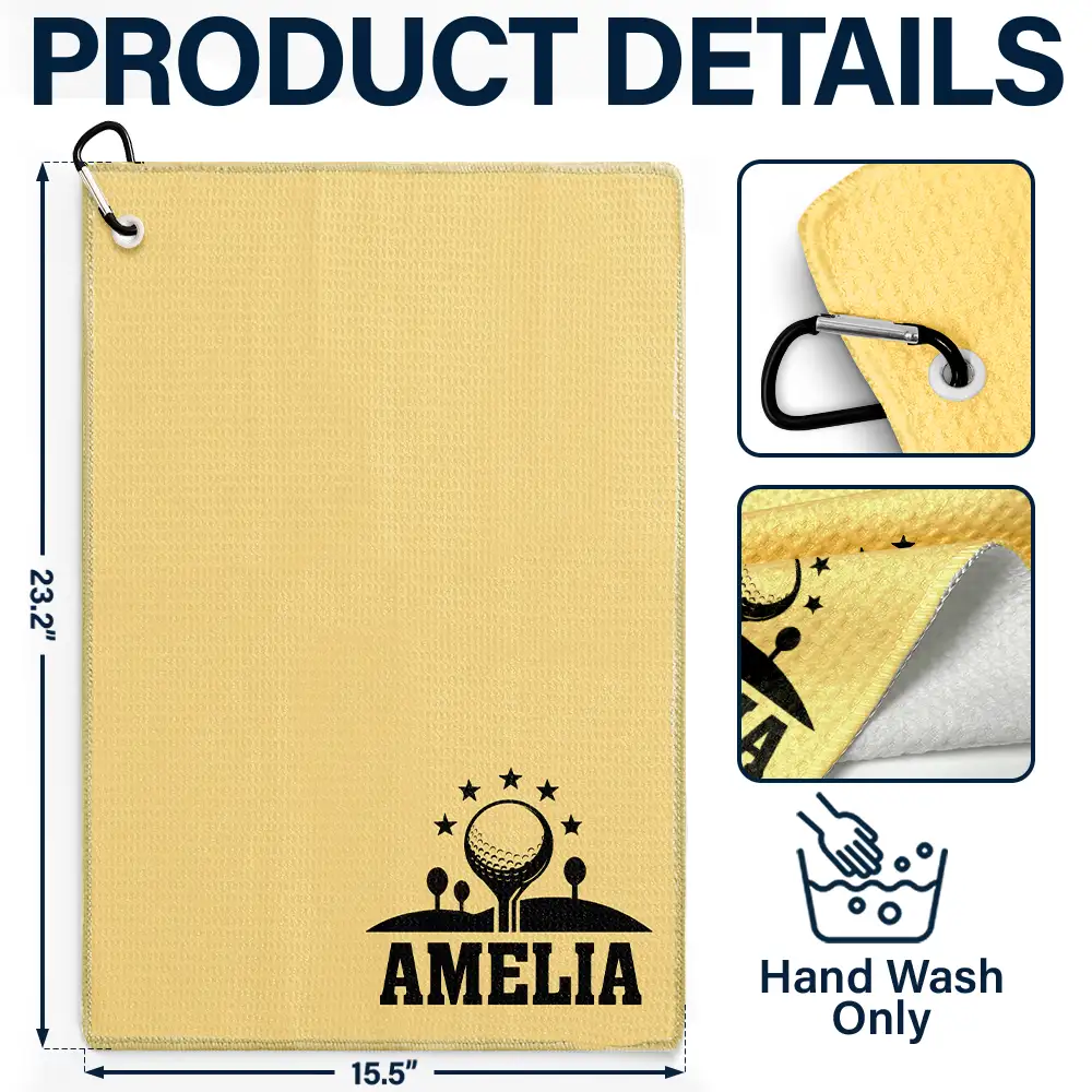 Life Is Full Of Choices - Personalized Golf Towel - Image 4