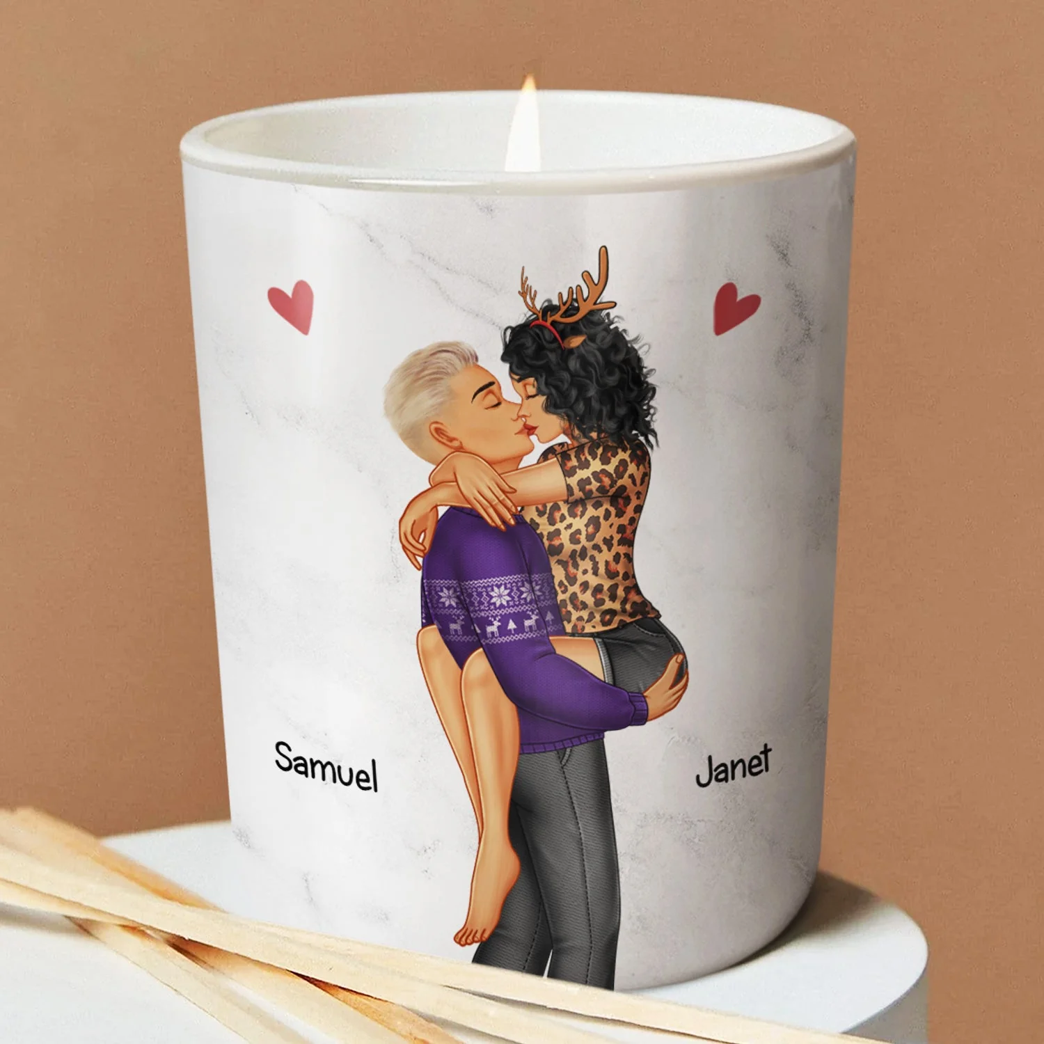 Light This When You Want - Birthday, Anniversary, Funny Gift For Spouse, Husband, Wife, Boyfriend, Girlfriend - Personalized Scented Candle With Wooden Lid - Image 3