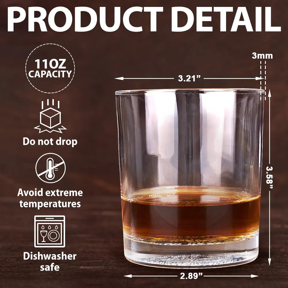 Like Father Like Daughter Oh Crap - Personalized Engraved Whiskey Glass - Image 5