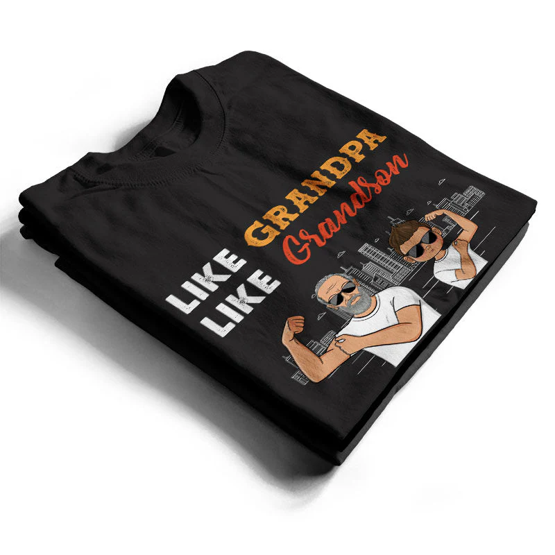 Like Father Like Son - Gift For Family - Personalized Custom T Shirt - Image 2
