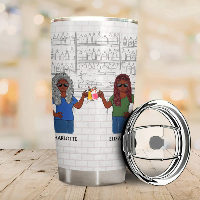 Like Mother Like Daughter Oh Crap Family Mom Daughter - Mother Gift - Personalized Custom Tumbler - Image 2