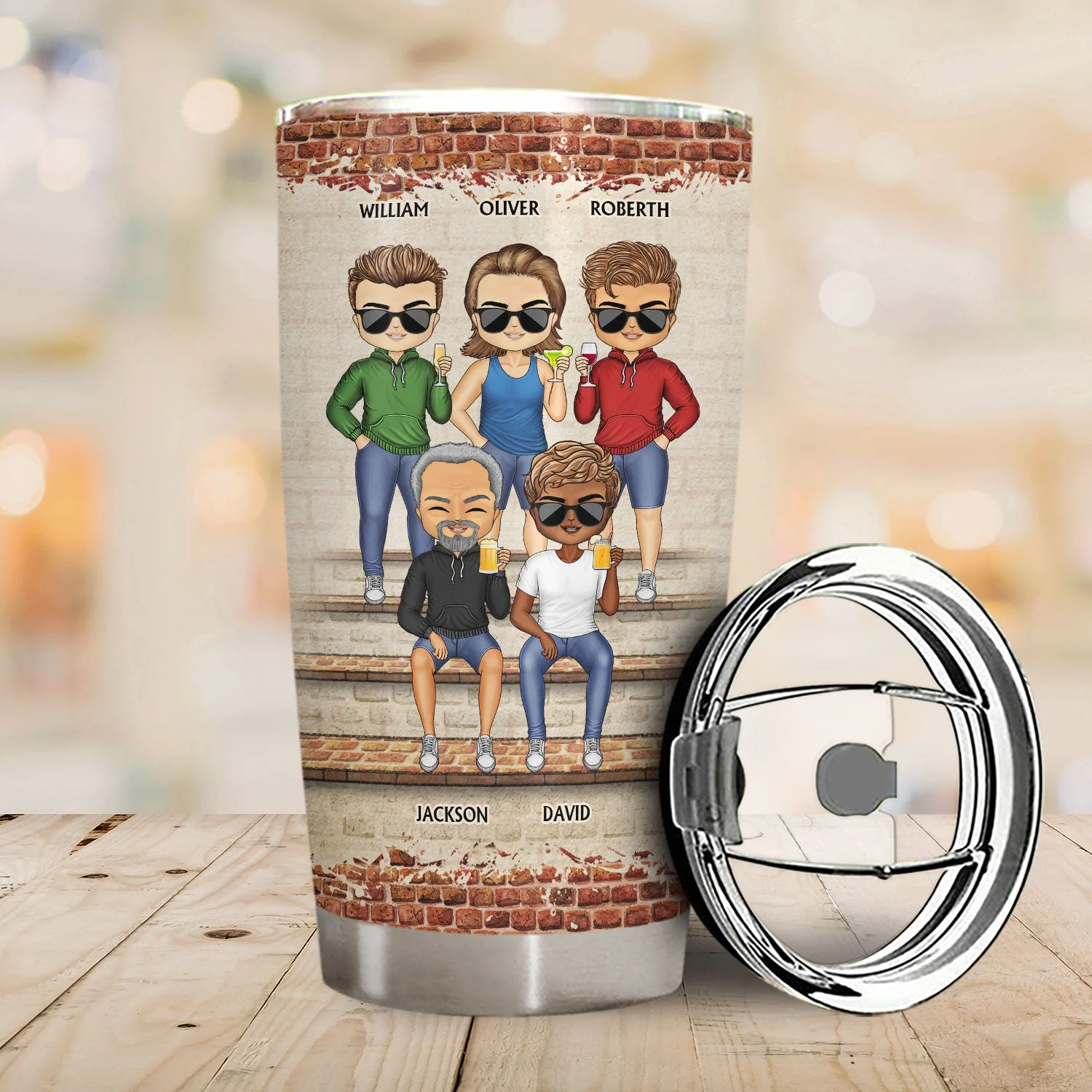 Like Mother Like Daughter Oh Crap Father Grandpa Grandma - Funny Family Gift - Personalized Custom Tumbler - Image 2