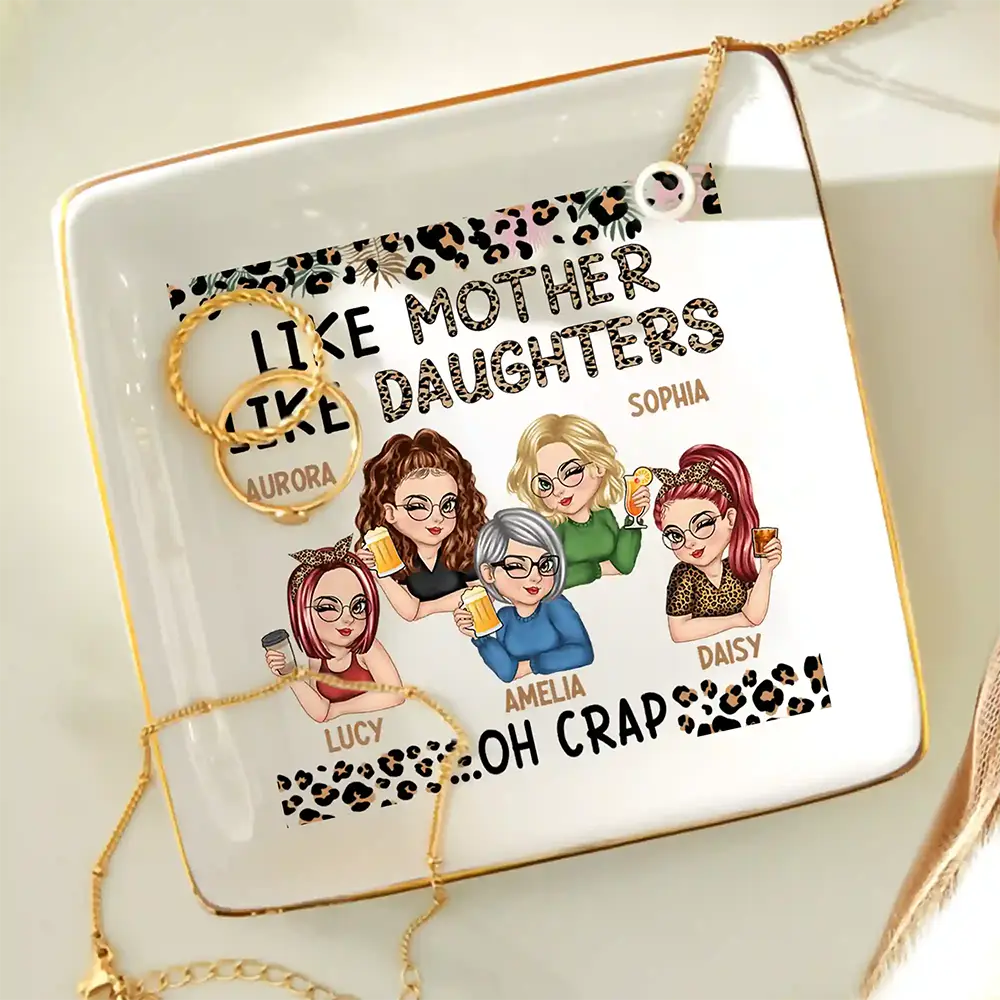 Like Mother Like Daughter Oh Right - Personalized Ring Dish - Image 4