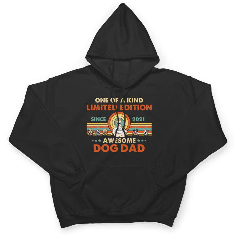 Limited Edition Awesome Dog Dad - Gift For Dog Lover - Personalized Custom T Shirt - Image 4