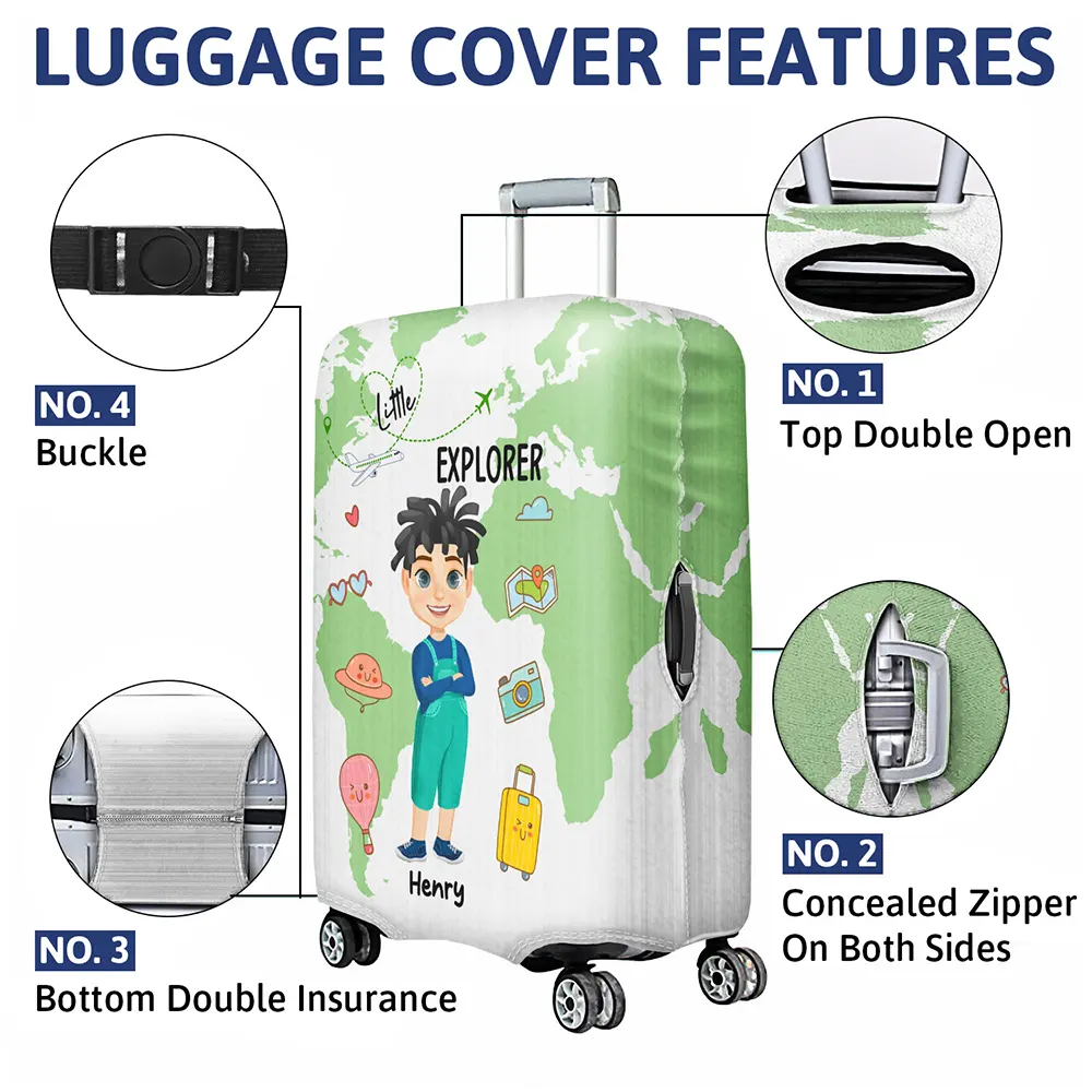 Little Explorer - Personalized Luggage Cover - Image 4