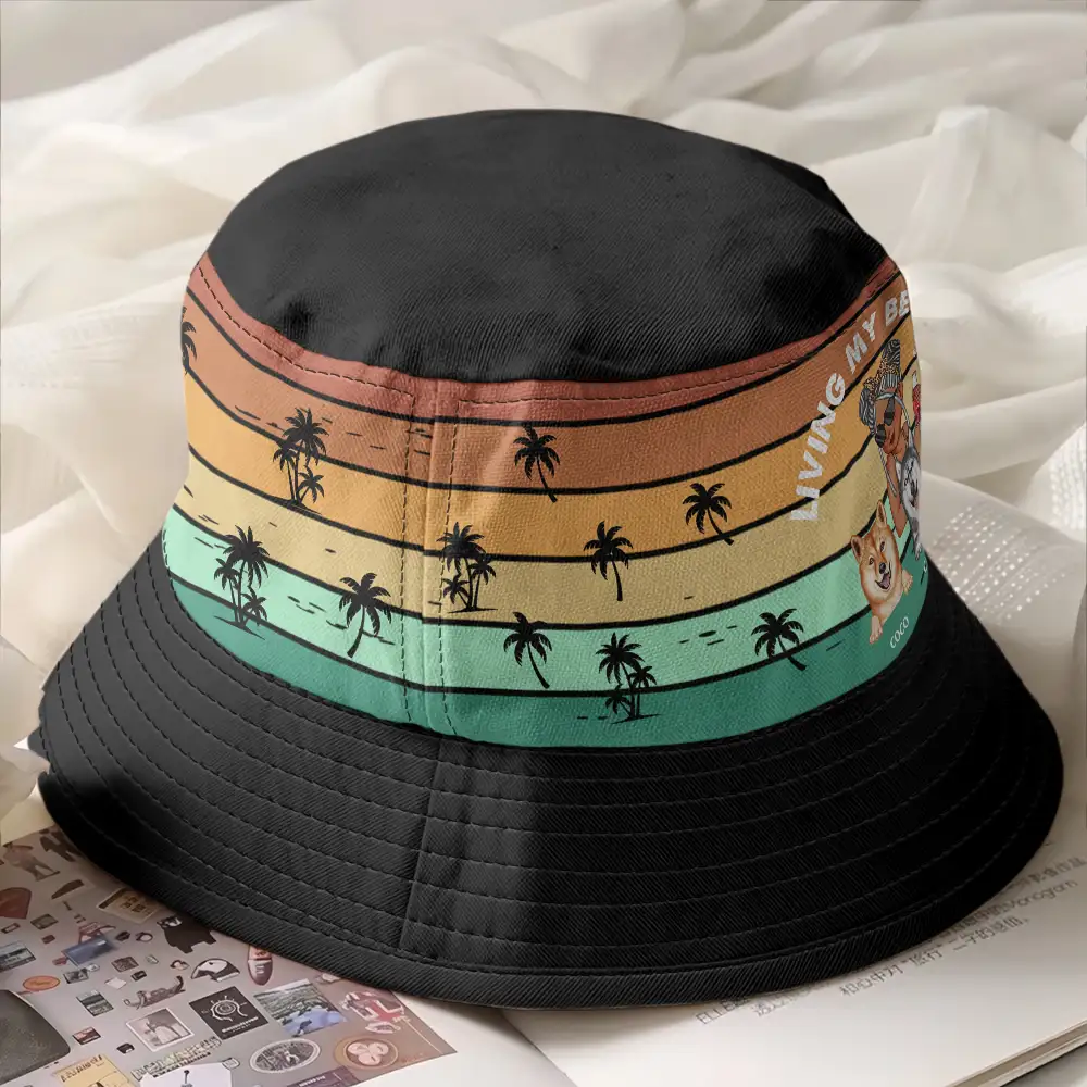 Living My Best Life - Personalized Bucket Hat - Image 2