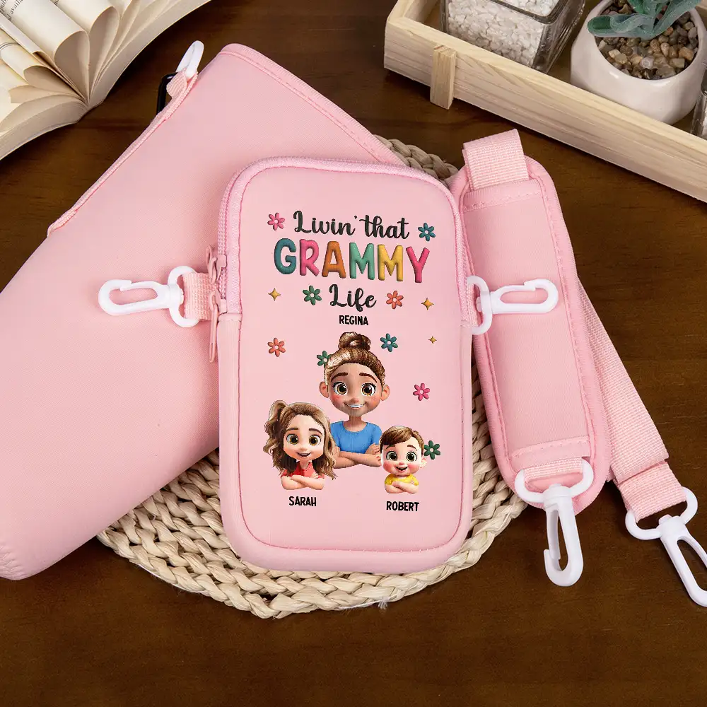 Living That Grandma Life - Personalized Bottle Carrier Bag - Image 4