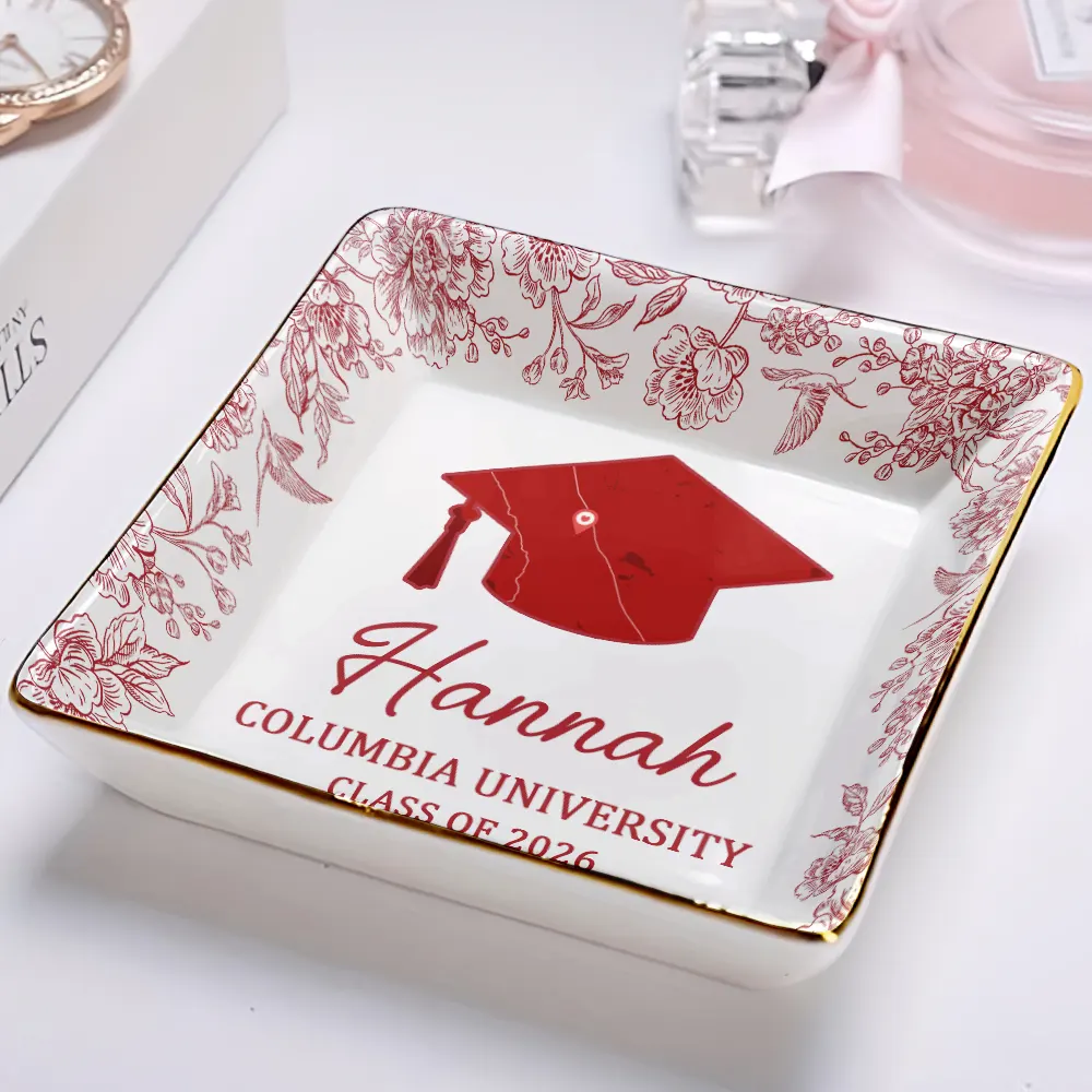 Location Map Congrats Graduation - Personalized Ring Dish - Image 2