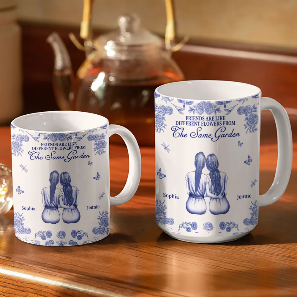 Long Time To Grown An Old Friend - Personalized White Edge-to-Edge Mug - Image 3