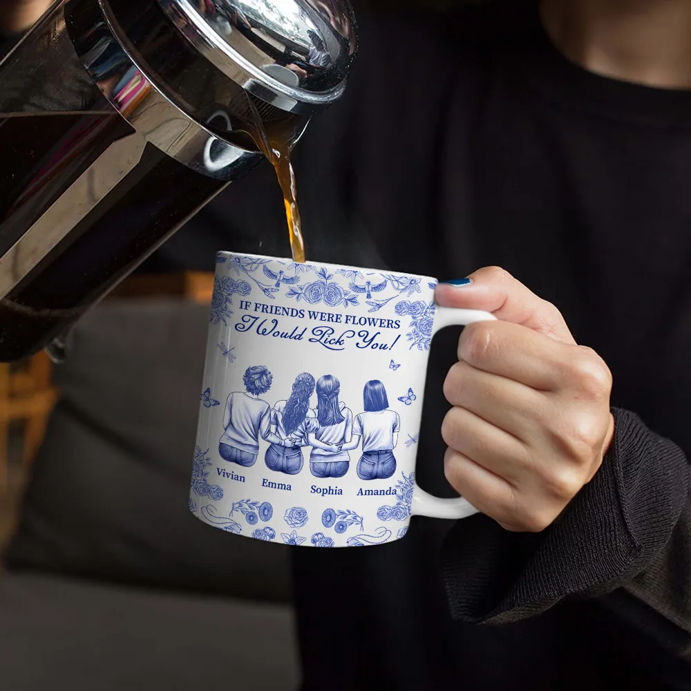 Long Time To Grown An Old Friend - Personalized White Edge-to-Edge Mug - Image 4