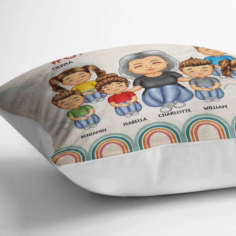 Losing My Mind One Kid At A Time - Birthday, Loving Gift For Mom, Mother, Grandma, Grandmother - Personalized Custom Pillow - Image 3
