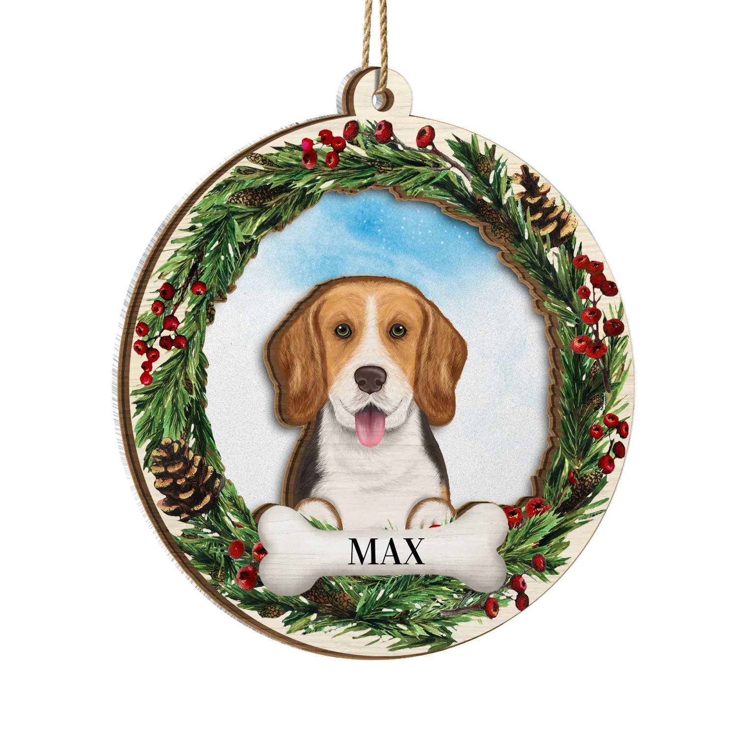 Lovely Dogs Cats - Christmas Memorial Gift For Pet Lovers - Personalized Suncatcher Ornament - Image 2