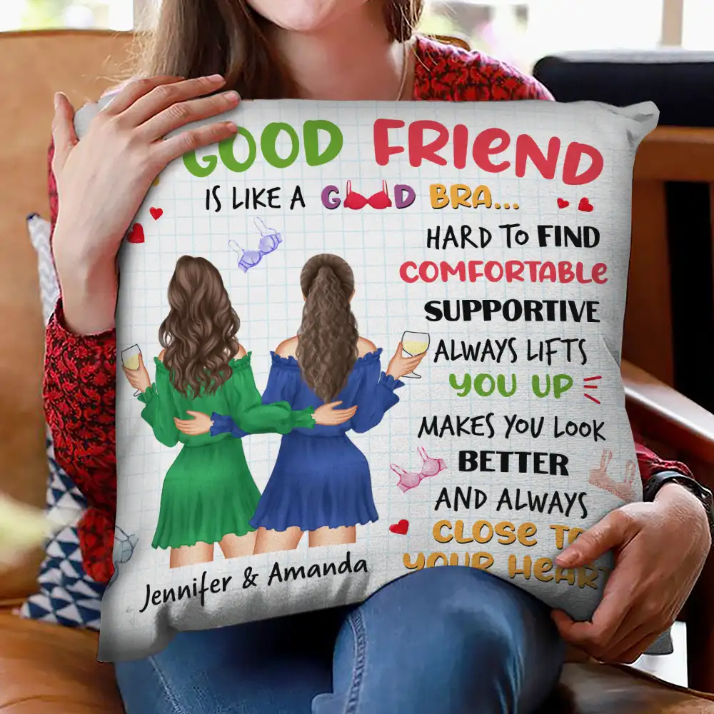 Makes You Look Better Besties - Personalized Pillow - Image 2