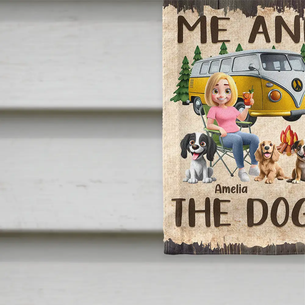 Making Memories One Campsite At A Time Dog - Personalized Flag - Image 4