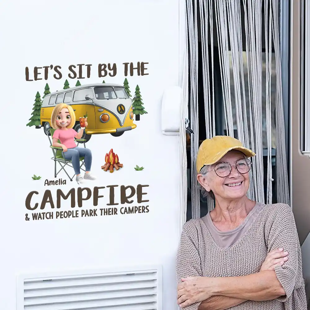 Making Memories One Campsite At A Time - Personalized Decor Decal - Image 4