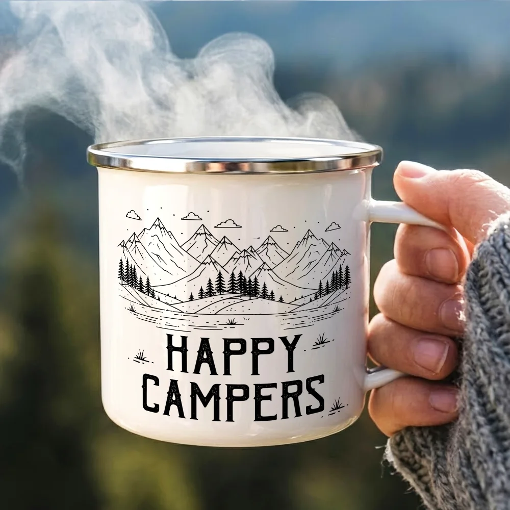 Making Memories One Campsite At A Time - Personalized Enamel Mug - Image 3