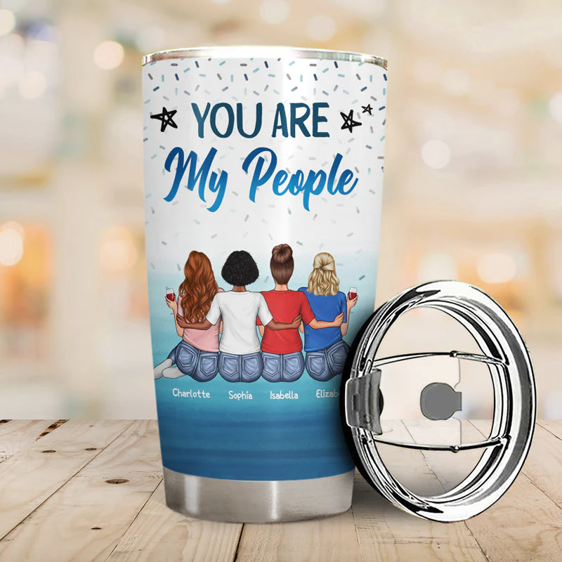 May Not Be My Sister By Blood But She's My Sister By Heart Best Friends - Bestie BFF Gift - Personalized Custom Tumbler - Image 2