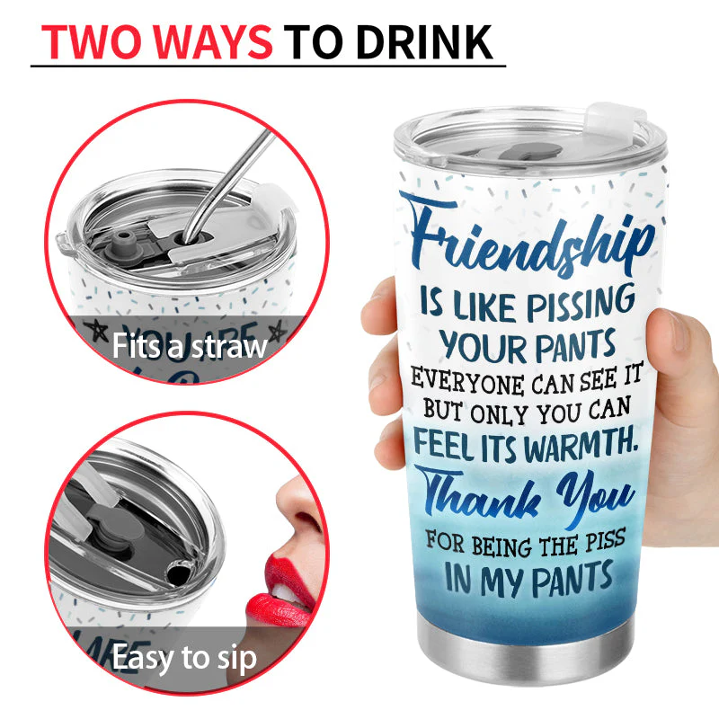 May Not Be My Sister By Blood But She's My Sister By Heart Best Friends - Bestie BFF Gift - Personalized Custom Tumbler - Image 4