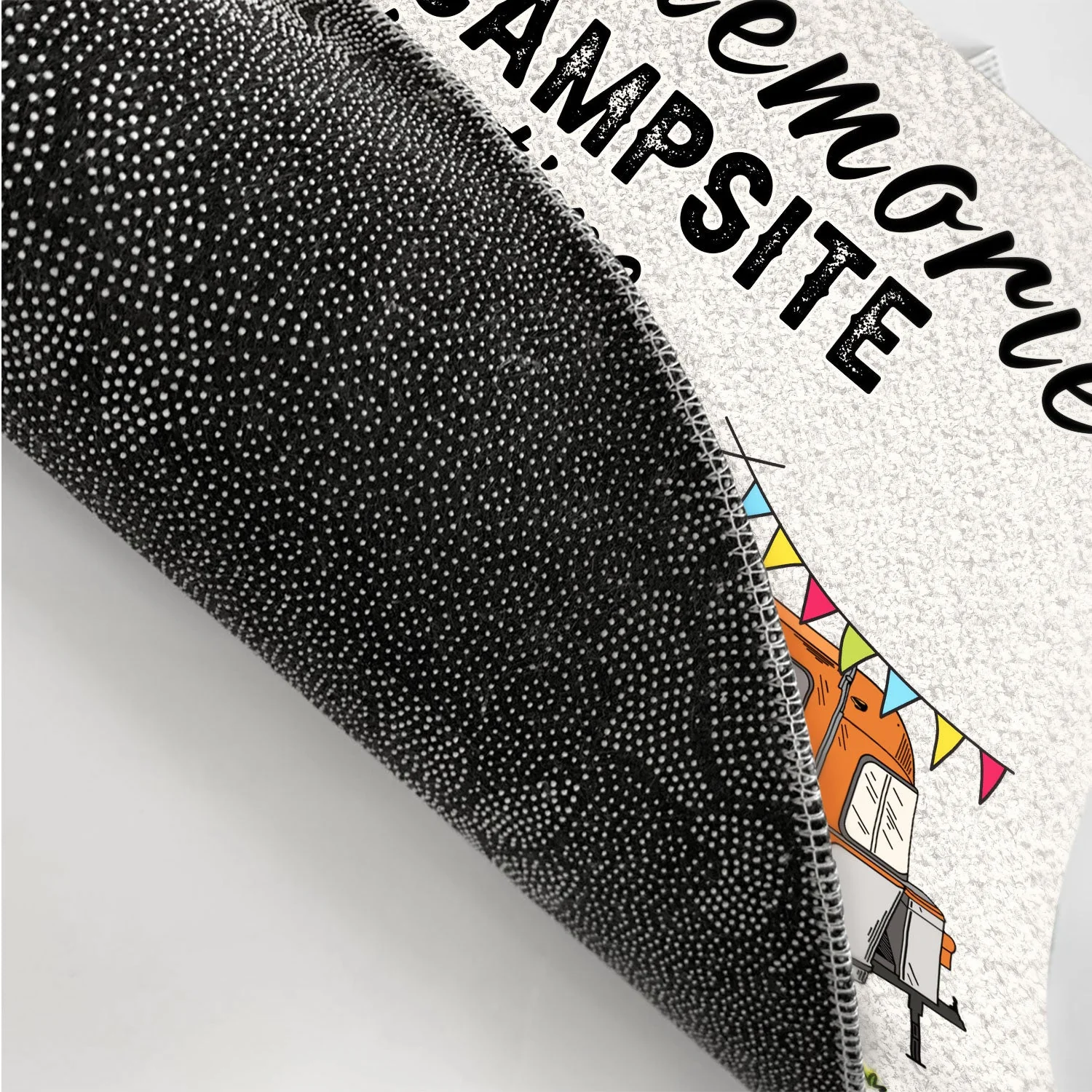 Me And The Dogs Home Is Where - Gift For Dog And Camping Lovers - Personalized Doormat - Image 3