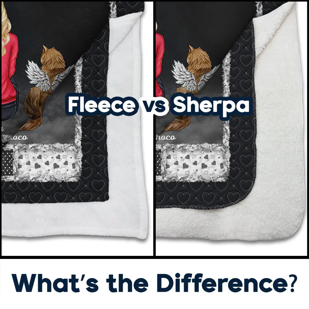 Memorial Dog Cat If Love Could Have Saved You - Personalized Fleece Blanket, Sherpa Blanket - Image 4
