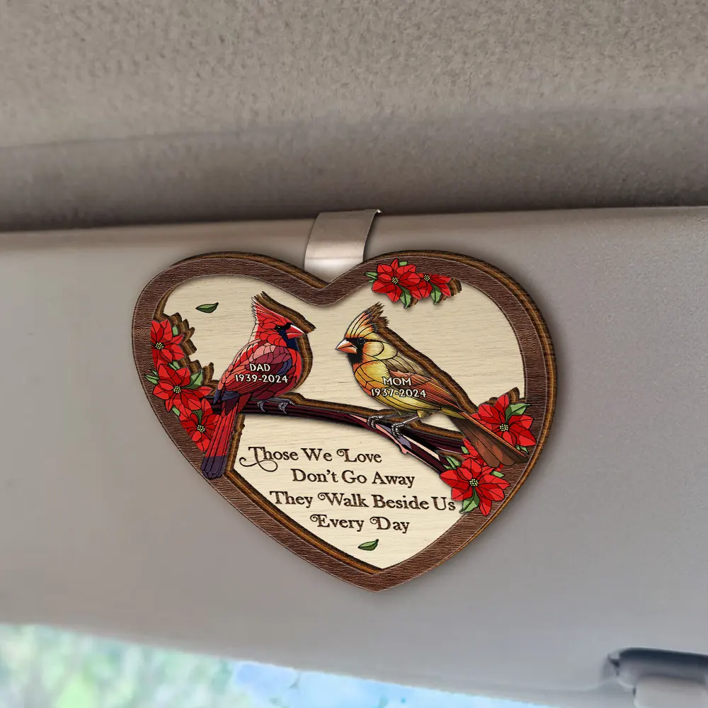 Memorial I'm Always With You - Personalized Custom Shaped Car Visor Clip - Image 2