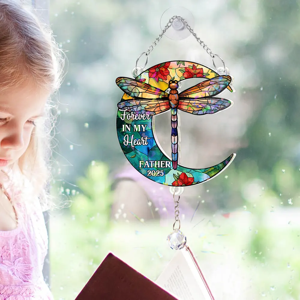 Memorial I'm Always With You - Personalized Rainbow Suncatcher With Crystal Ball Prism - Image 5