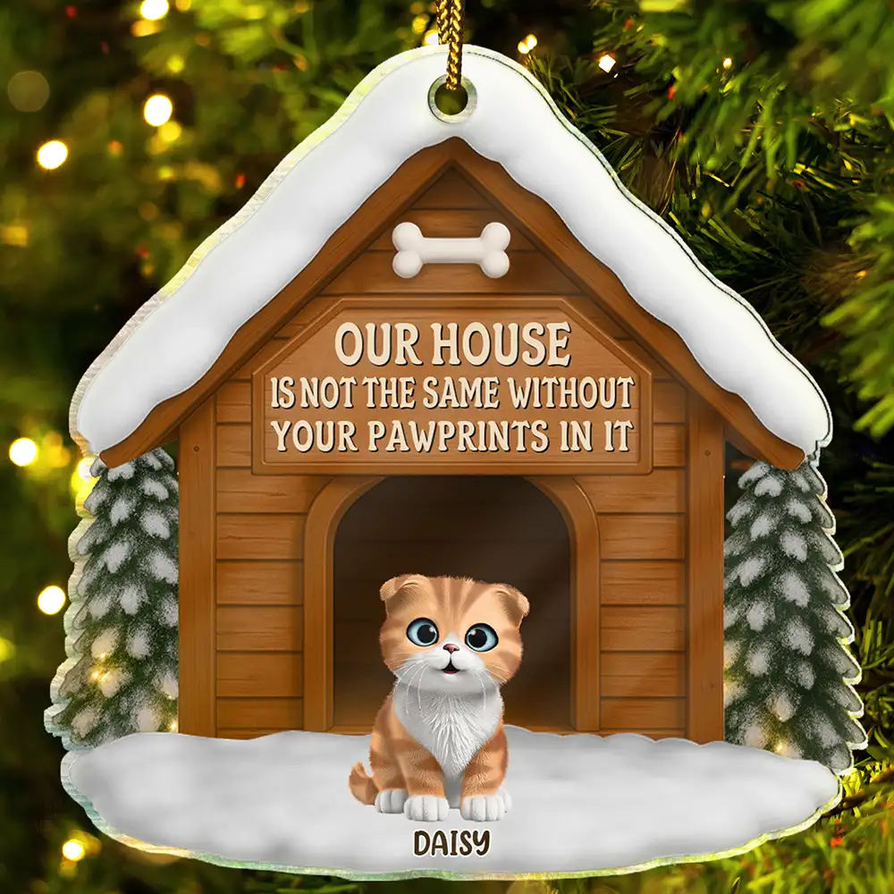 Memorial Our House Is Not The Same - Personalized Custom Shaped Acrylic Ornament