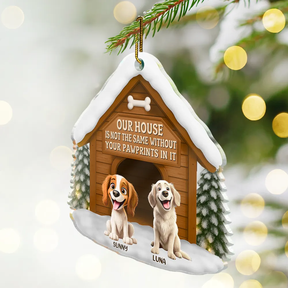 Memorial Our House Is Not The Same - Personalized Custom Shaped Acrylic Ornament - Image 2