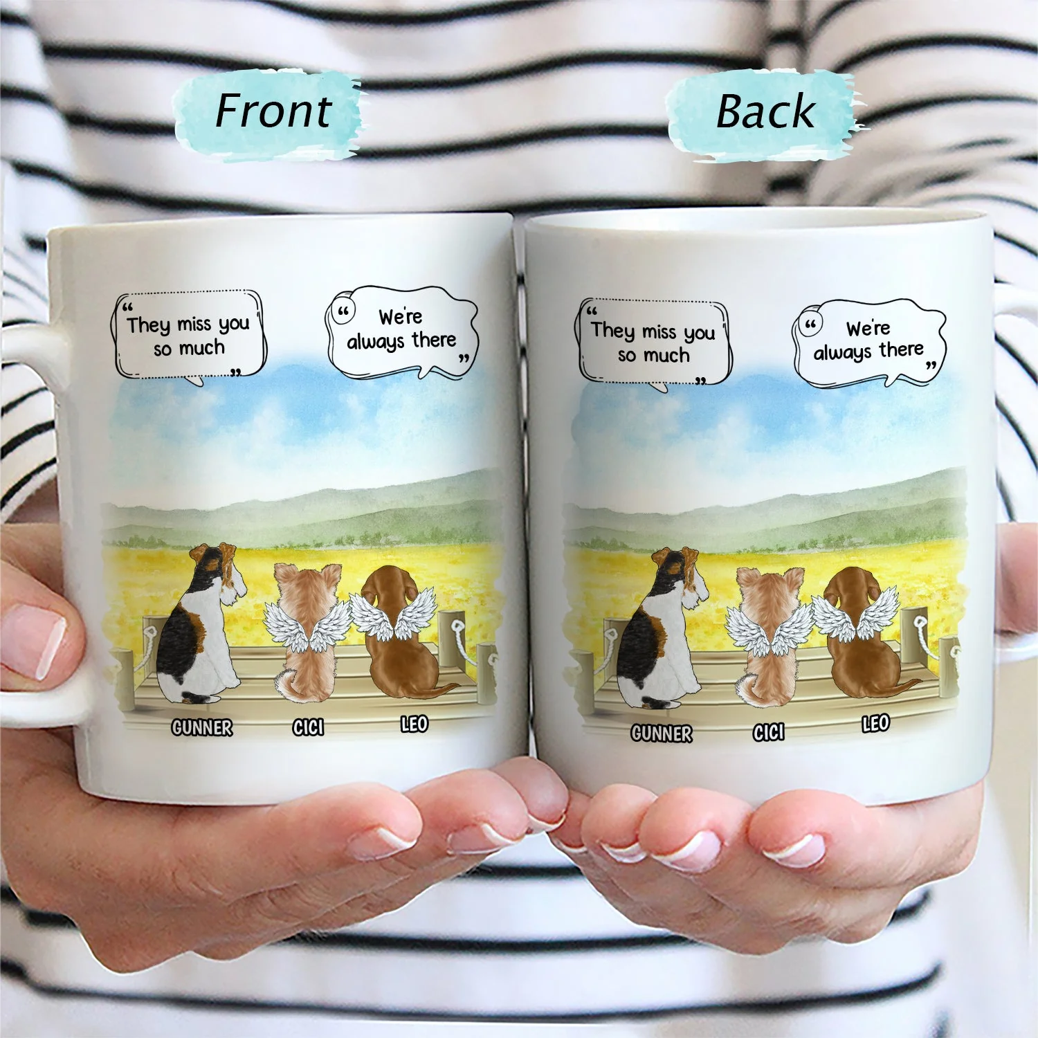 Memorial They Still Talk About You - Memorial Gift For Pet Lovers - Personalized Mug - Image 2