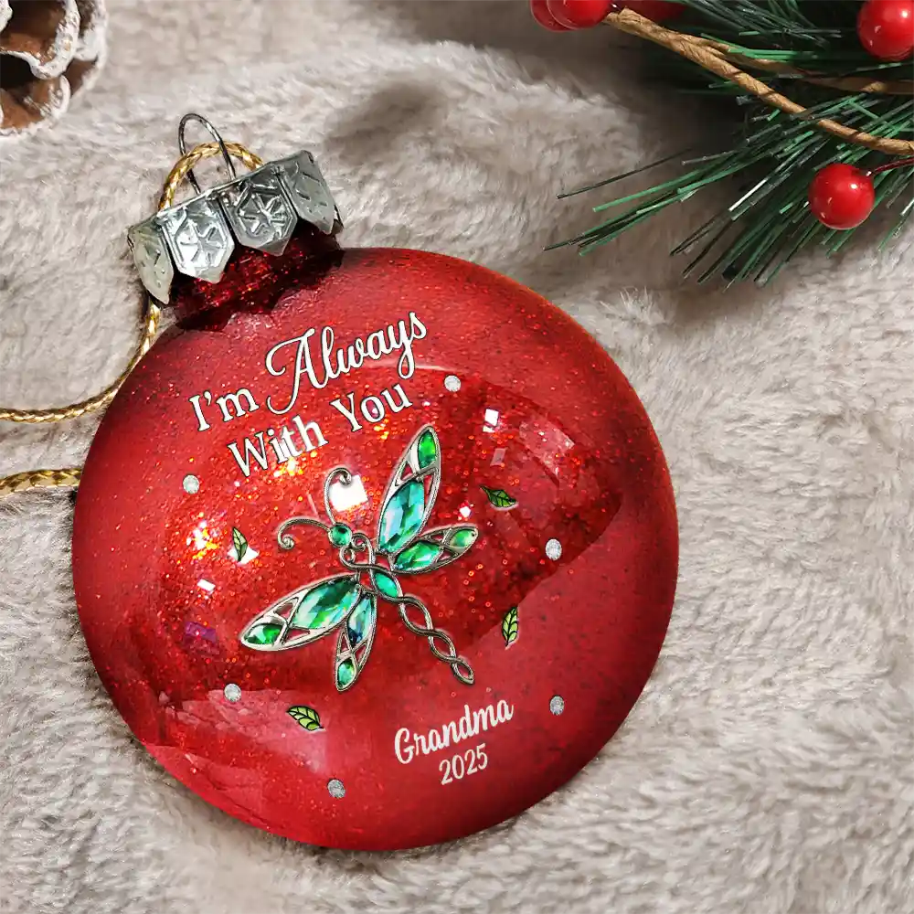 Memorial We're Always With You - Personalized Ball Ornament - Image 4